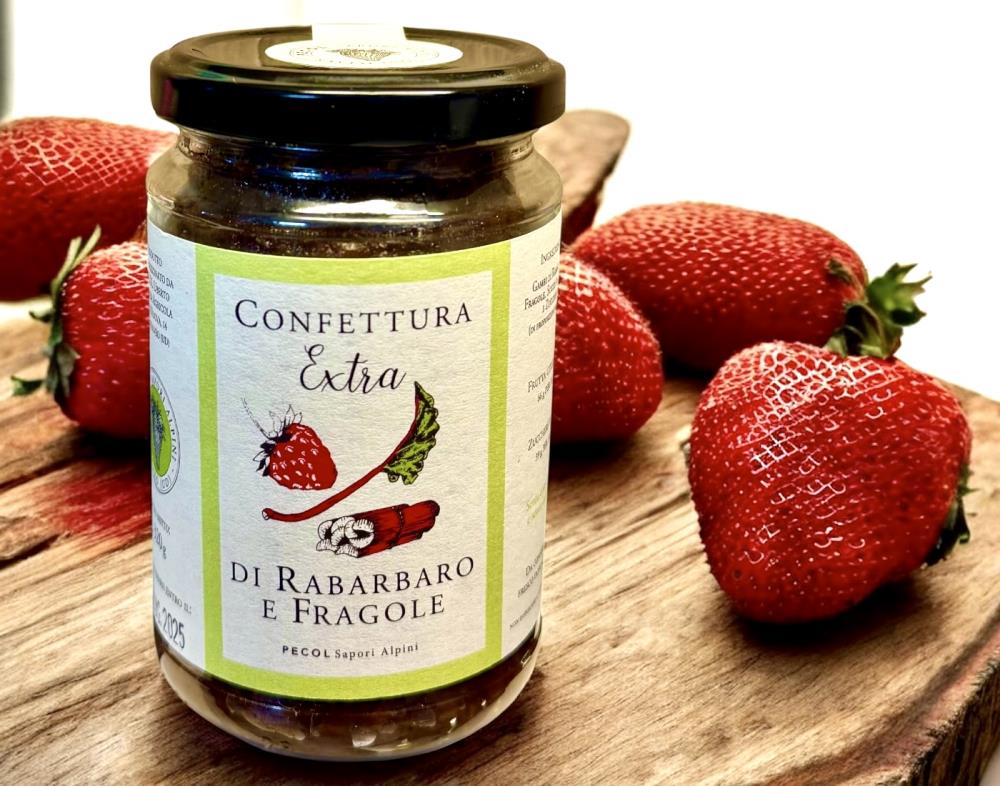 Konfitüre Extra Rhabarber Erdbeere - 66% Fruchtgehalt