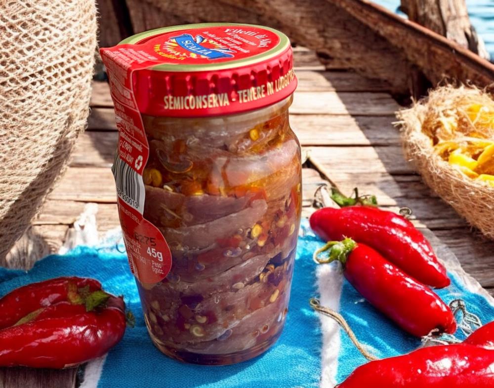 Sardellenfilets mit Chili in Öl 80g