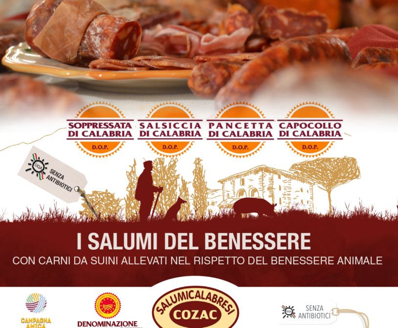 Pancetta Arrotolata aus Kalabrien Bauchspeck mit Paprikapulver