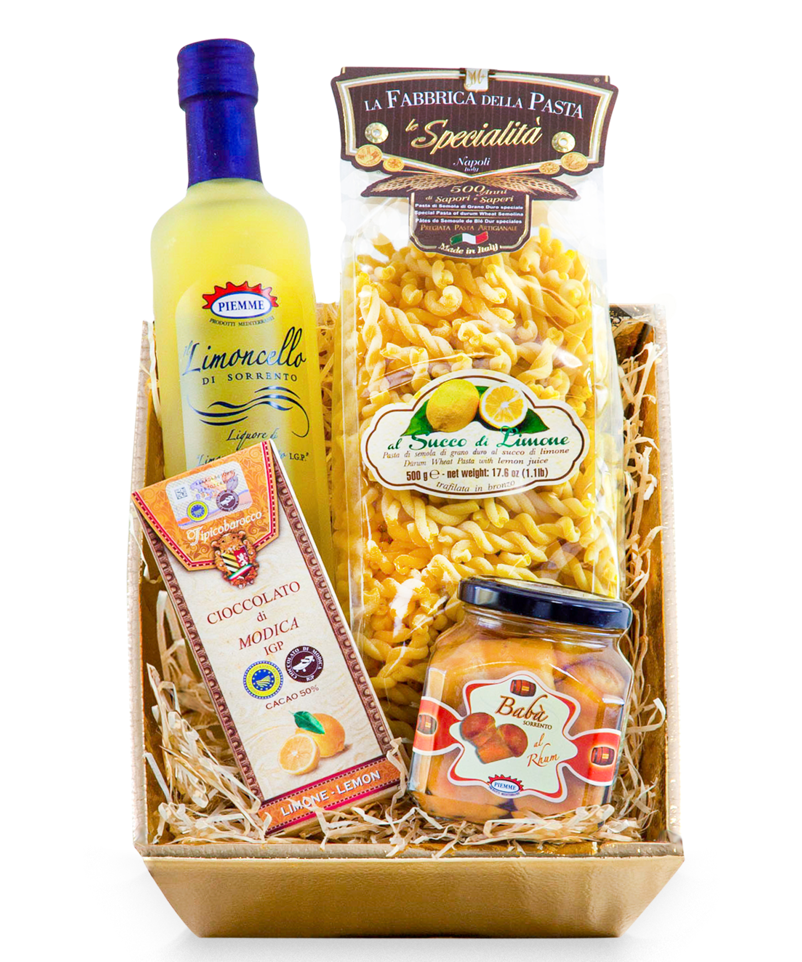 Fruchtiges Geschenkset "Amalfi" mit 0,5l Limoncello Baba