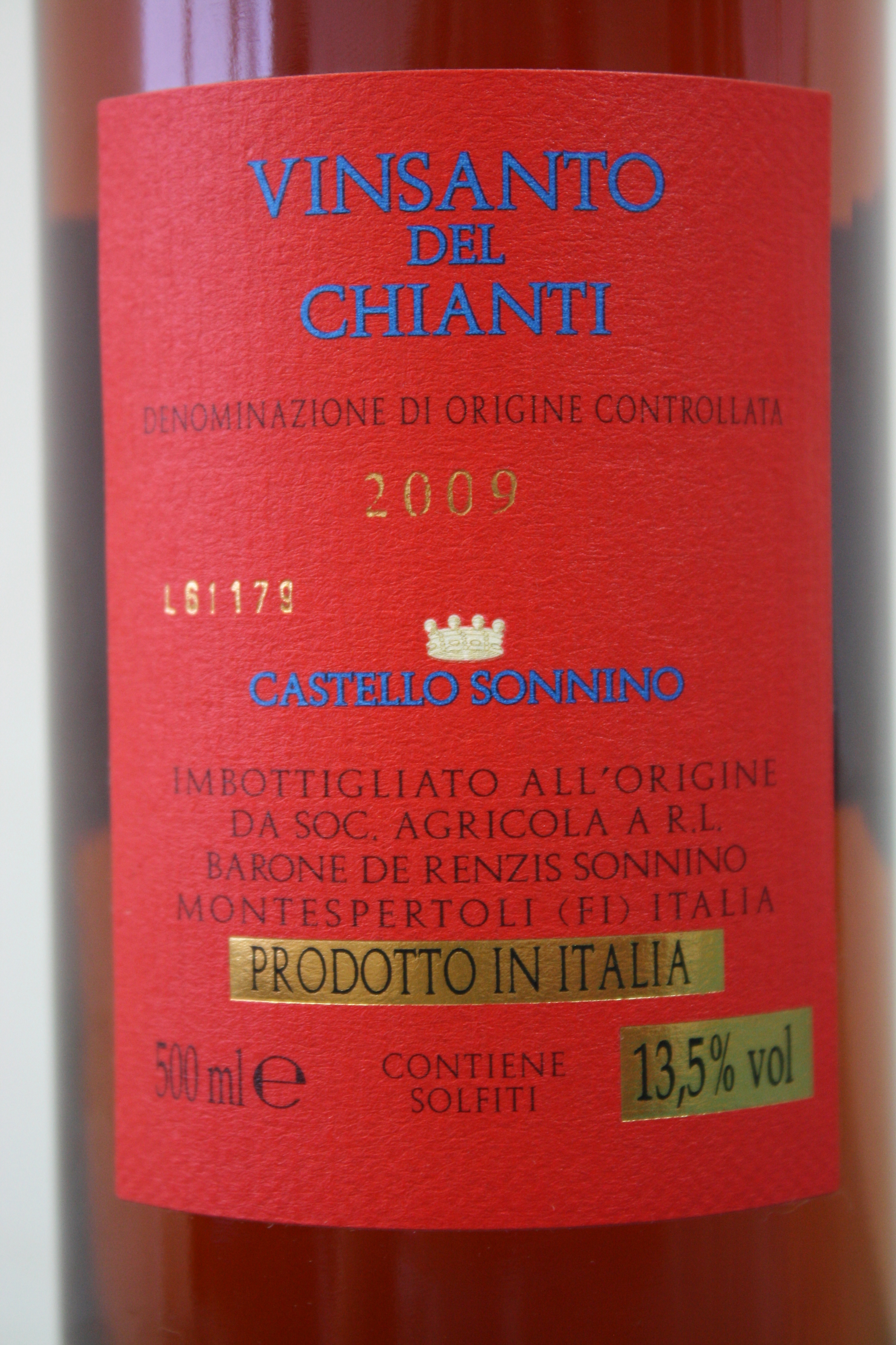 Vinsanto del Chianti Castell Sonnino DOC 2015