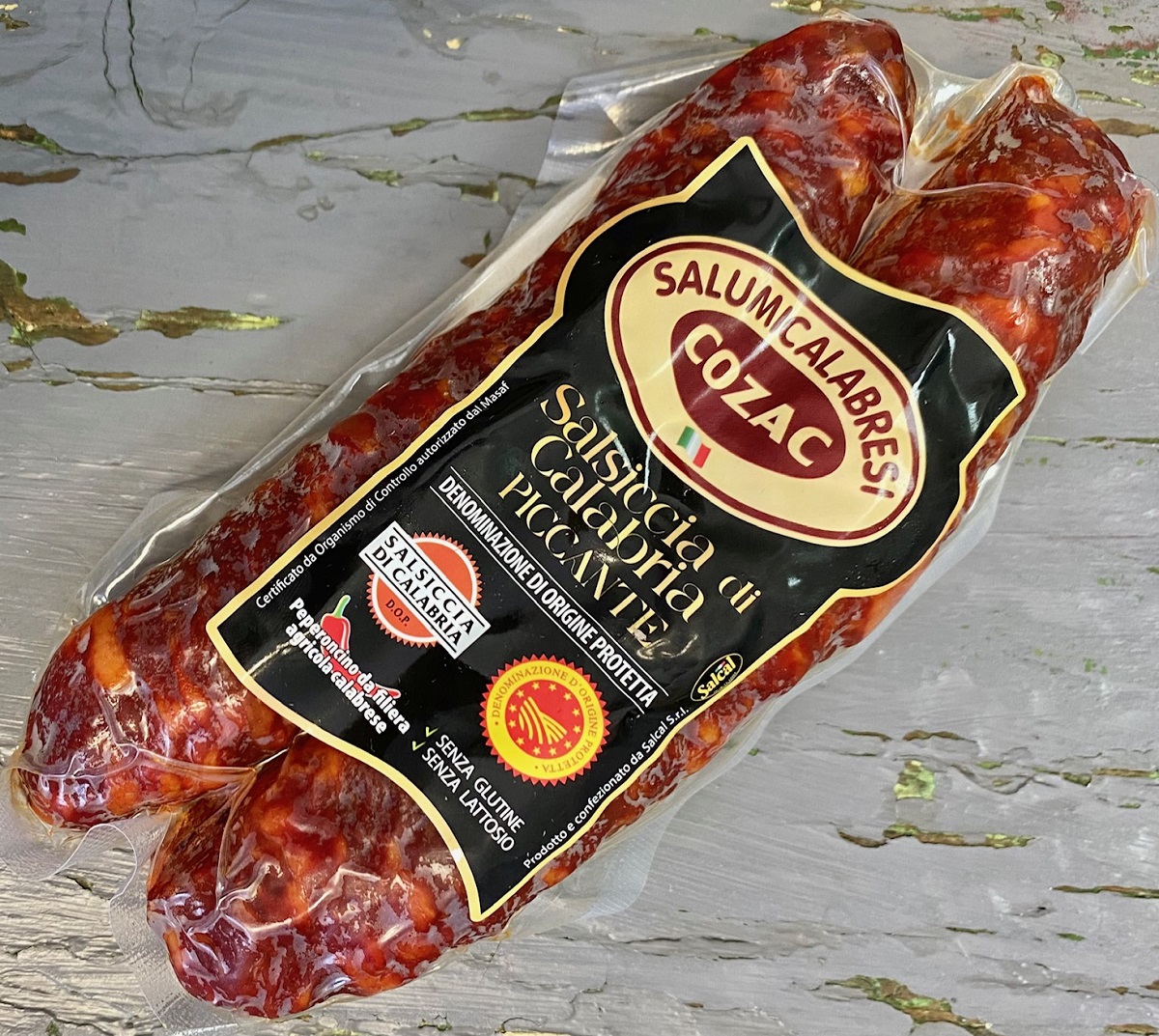 2X Salsiccia Piccante di Calabria - Scharfe gereifte Wurst aus Kalabrien ca. 300g