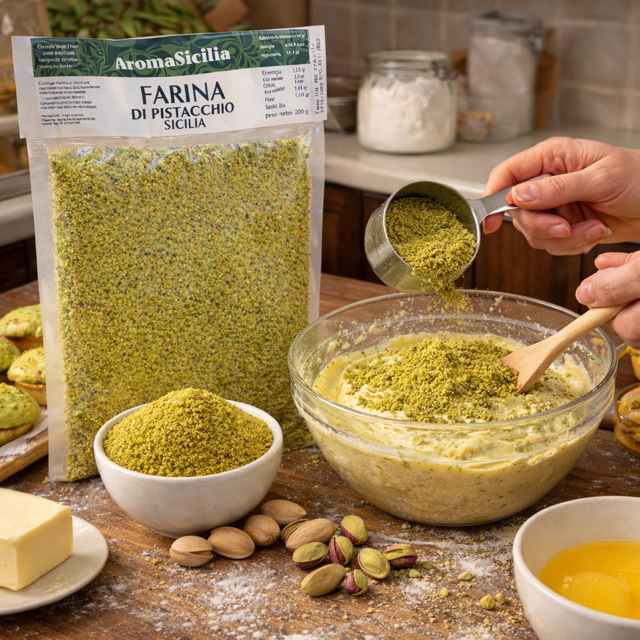 200g Gemahlene sizilianischen Pistazien aus Bronte Pistazienmehl