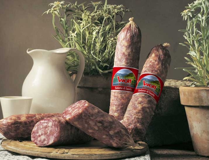 Knoblauchfreie Salame di Sauris - Bergsalami aus den Friaul