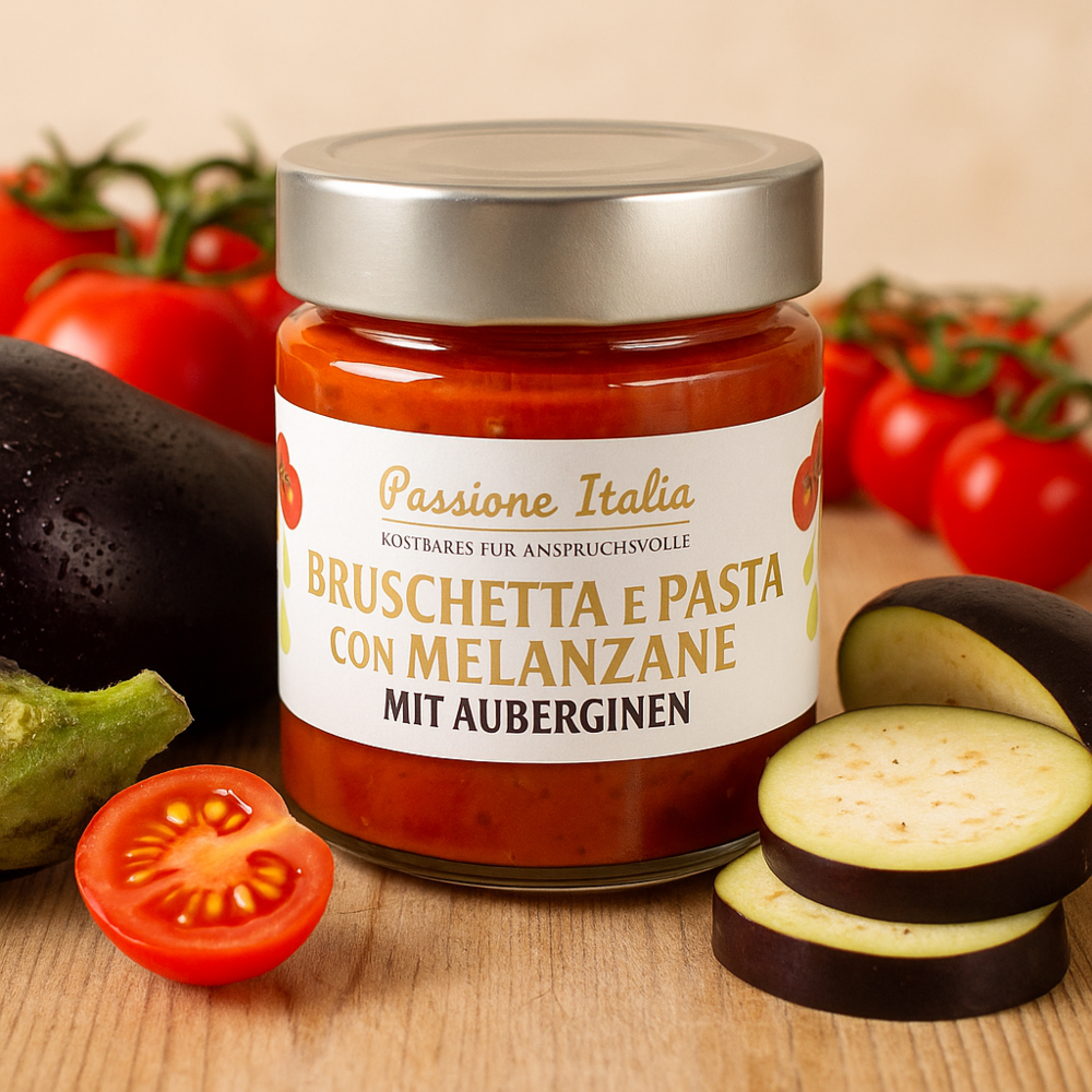 Tomatensoße mit Auberginen aus Kalabrien