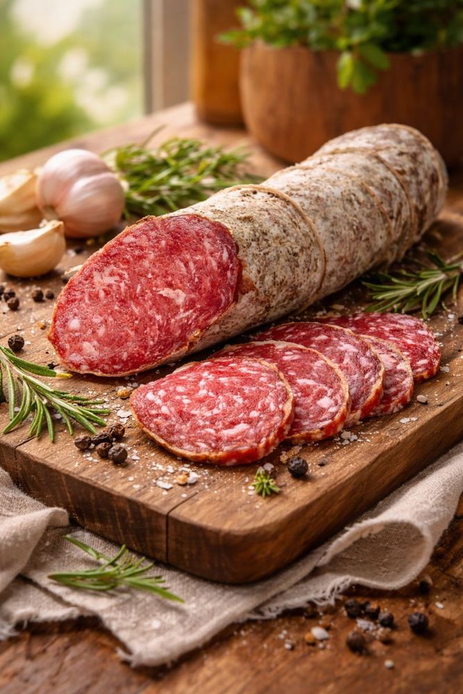 Salame Felino IGP aus Parmaschinken 1/2 Salami eingeschweißt