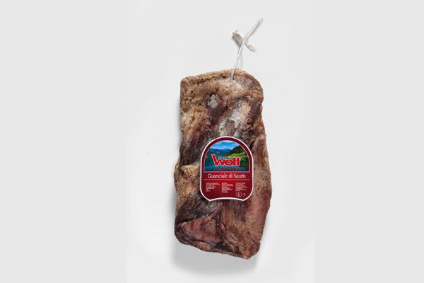 Premium Guanciale di Sauris, Schweinebacke leicht gräuchert und luftgetrocknet