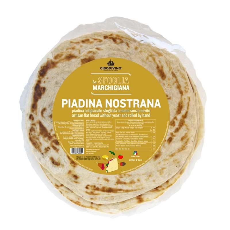 3X110g Piadina Nostrana handgerollt