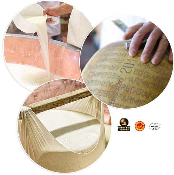 500gr 48 Monate Parmigiano Reggiano DOP Riserva - Parmesan "Stravevvhio"