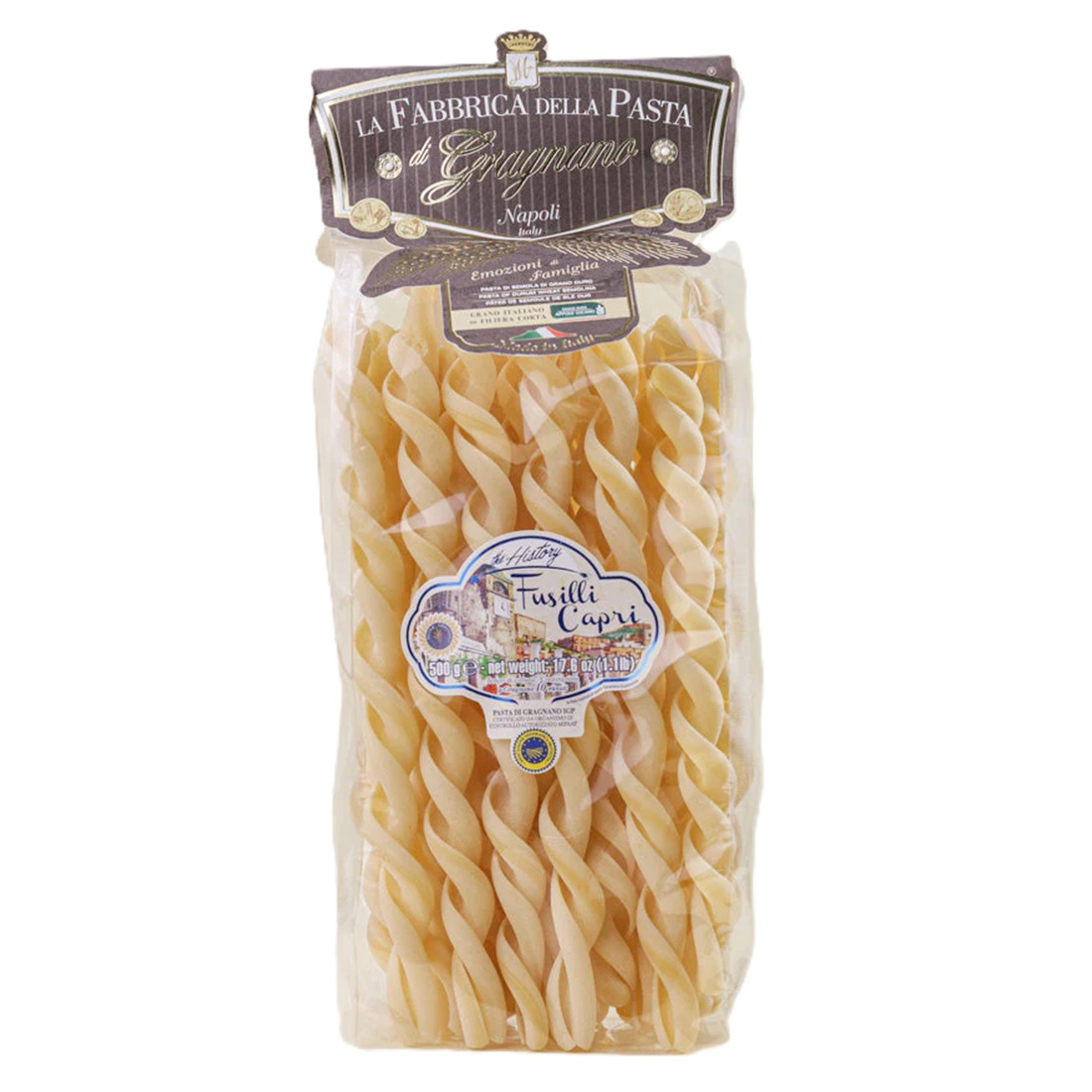 Fusilli Capri extra lang per Hand verarbeitet Gragnano IGP