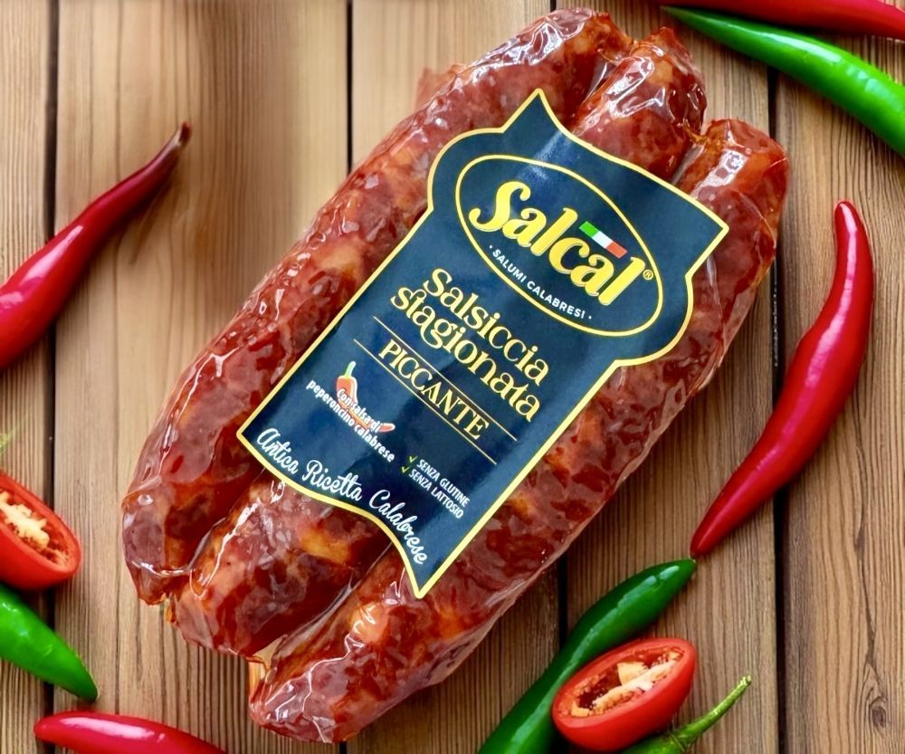 Salsiccia Piccante di Calabria - Scharfe gereifte Wurst aus Kalabrien 400g