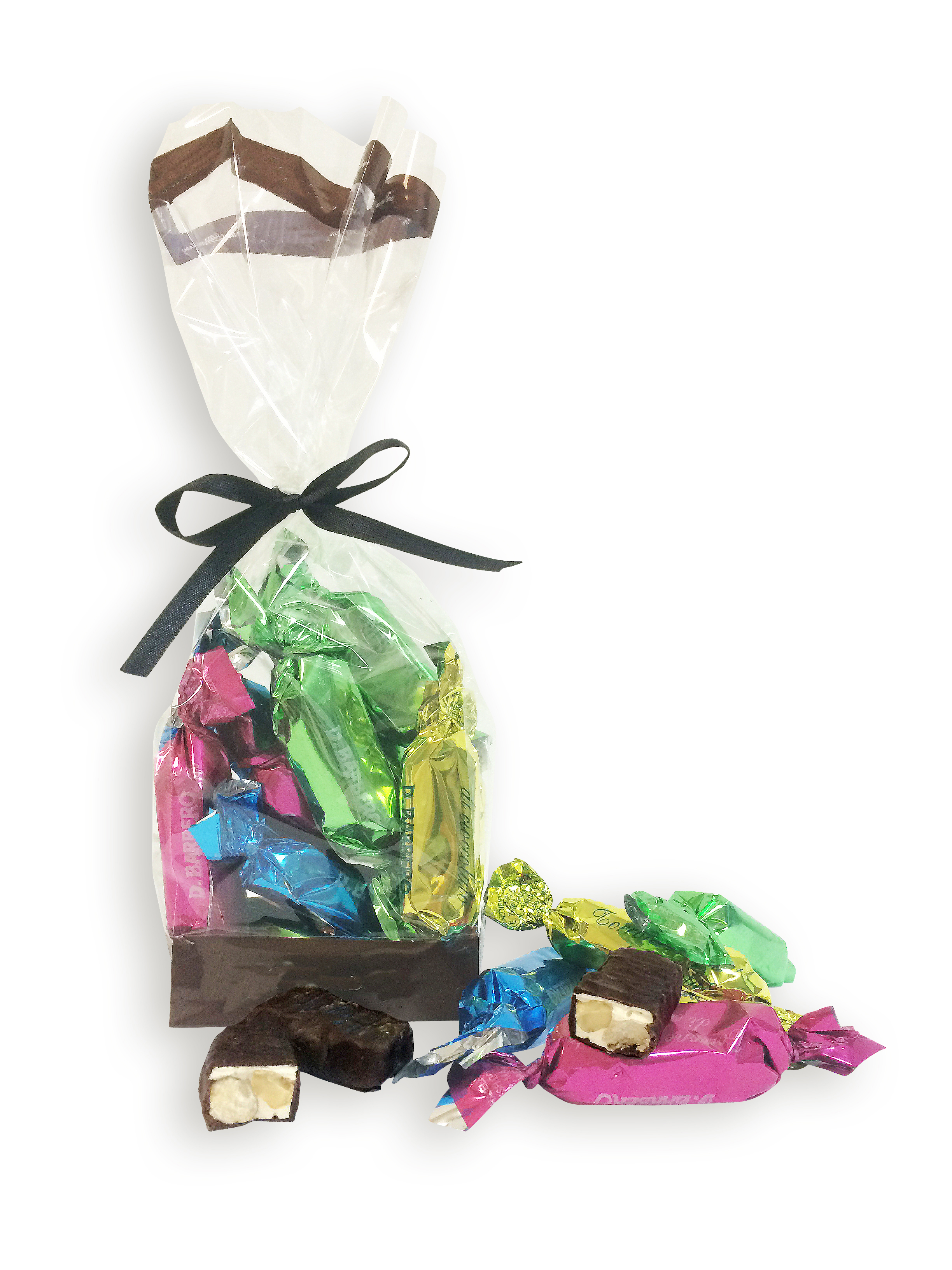 Torroncini friabile überzogen mit dunkler Schokolade