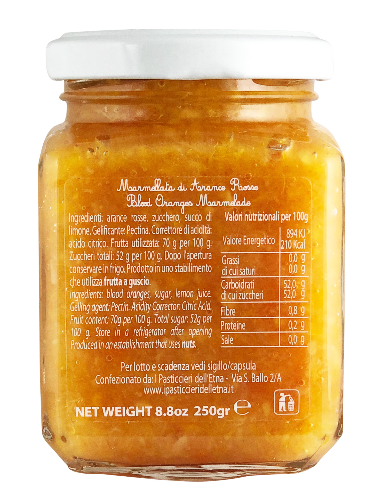 Blutorangen Marmelade - Arance Sanguinella rosse aus Sizilien