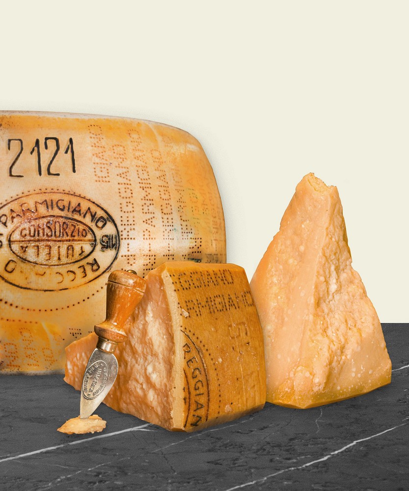 500gr 48 Monate Parmigiano Reggiano DOP Riserva - Parmesan "Stravevvhio"