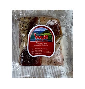 Premium Guanciale di Sauris, Schweinebacke leicht gräuchert und luftgetrocknet