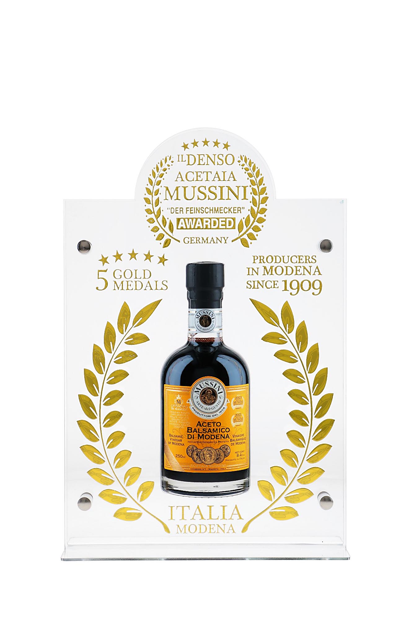 preisgekrönter Aceto Balsamico di Modena IGP 5 Goldmedaillen "Il denso"