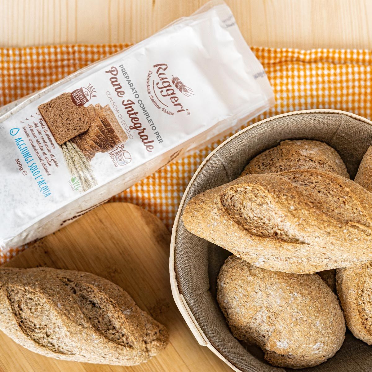 Vollkorn Brot Backmischung mit Mutterteighefe