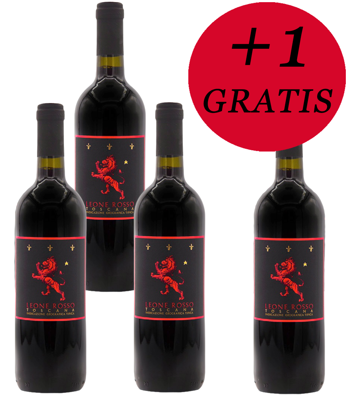 3+1 geschenkt! Leone Rosso Toscana IGT 2020 Castello Sonnino