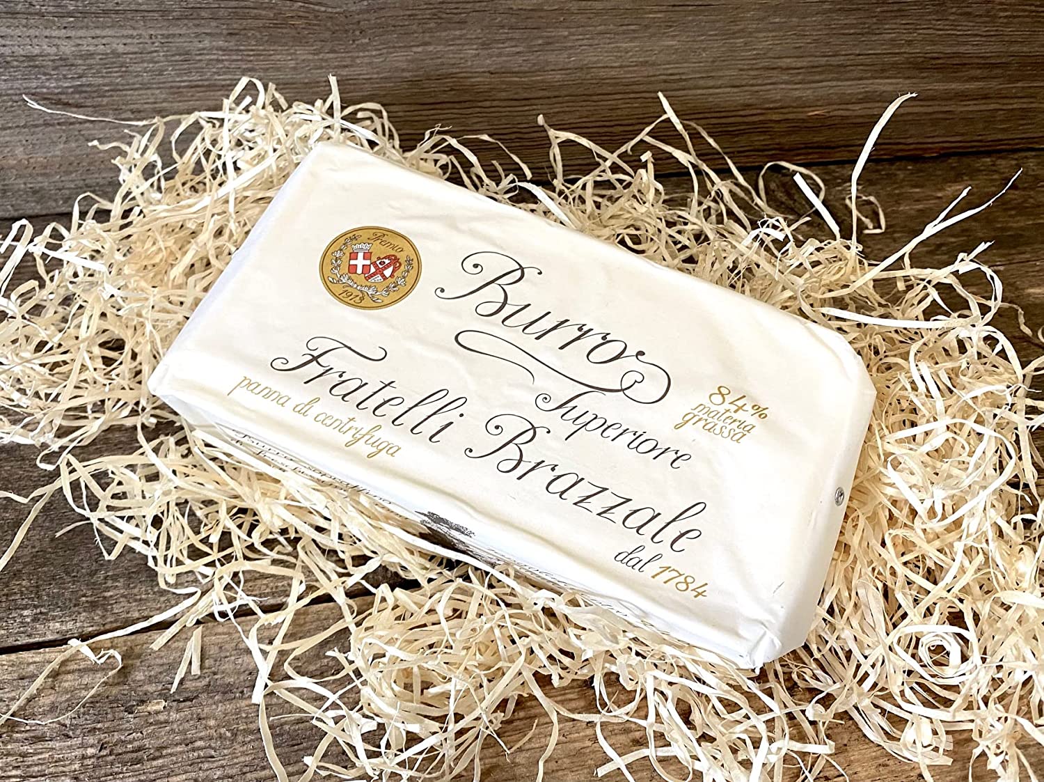 1Kg Vorrat Premium Butter aus Rohrahm burro superiore Brazzale