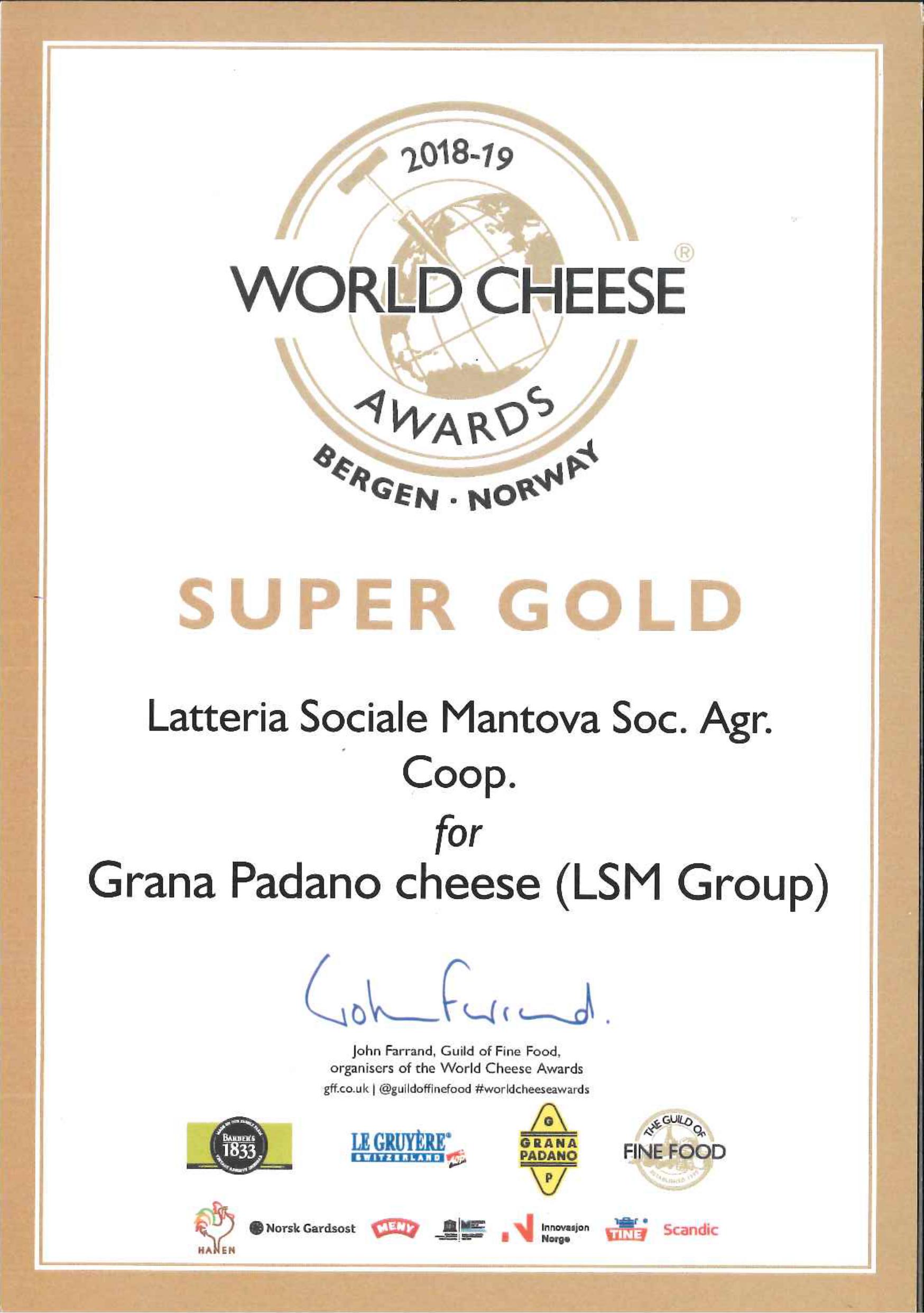 Halbe Leib Grana Padano DOP mind. 18Kg