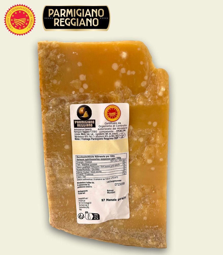 100 Monate Parmigiano Reggiano DOP Superiore "2121" - Parmesan