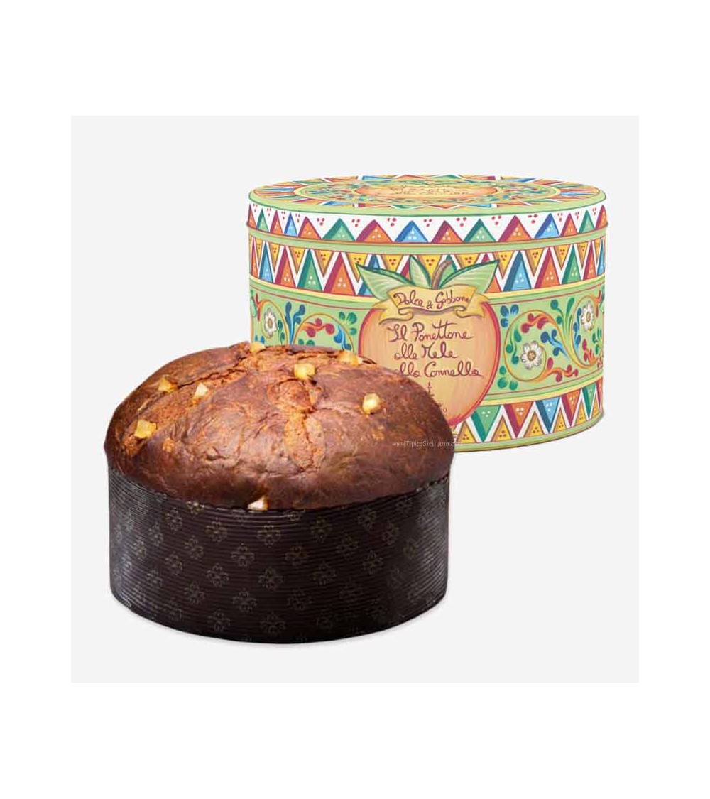 500gr Dolce&Gabbana  Panettone mit Äpfeln und Zimt / Mela e cannella